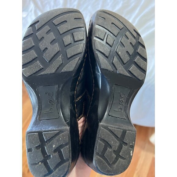 B.ø.c Born Concept Women's Slip-On Leather Clogs Size 7 black - Picture 8 of 9